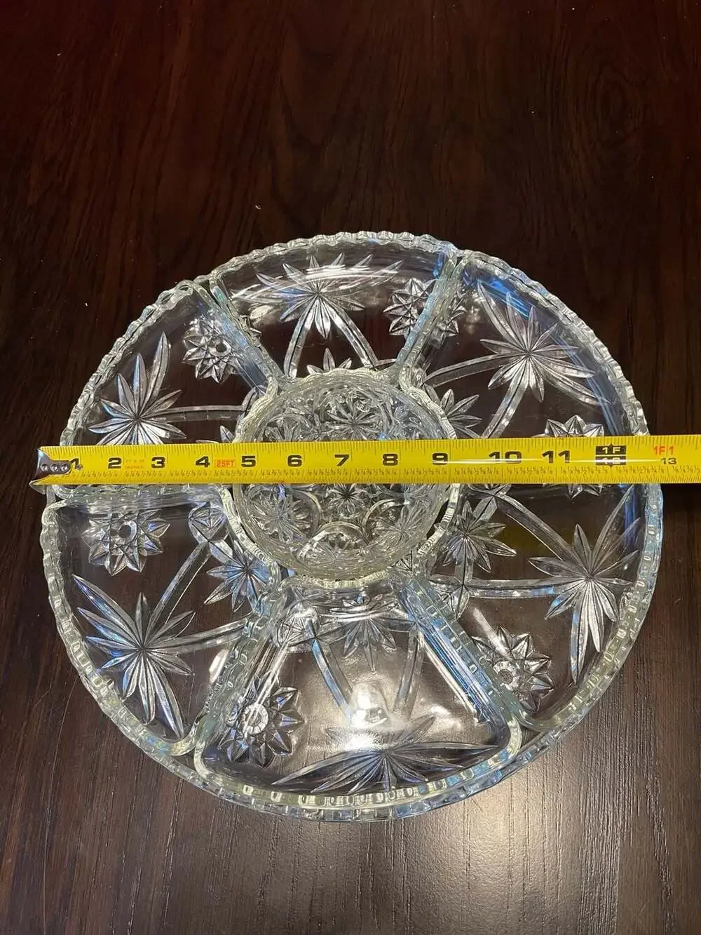 Anchor Hocking EAPC Star of David 8 Piece Lazy Susan Serving Set